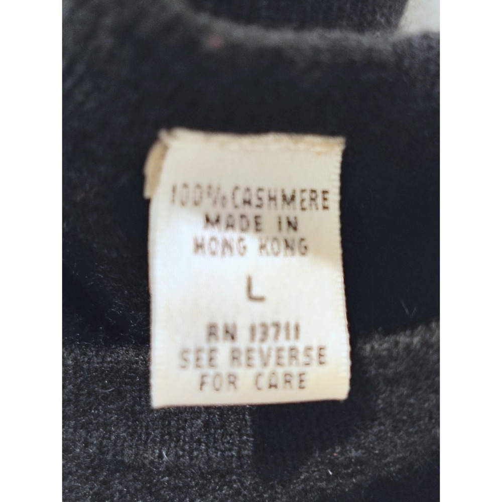 VTG Valerie Stevens Cashmere Sleeveless Sweater Shell Crew Neck Two Ply Large - Picture 4 of 7